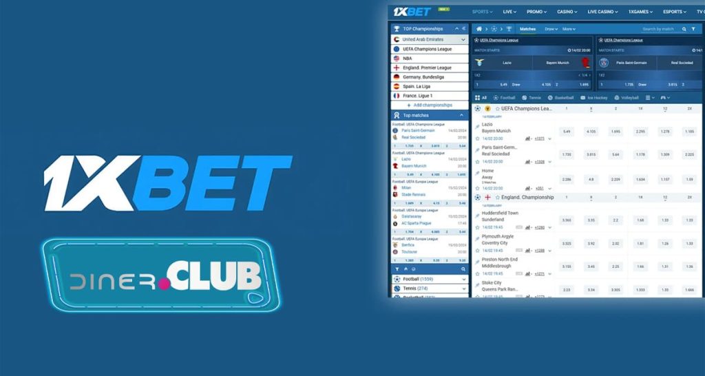 1xbet main page